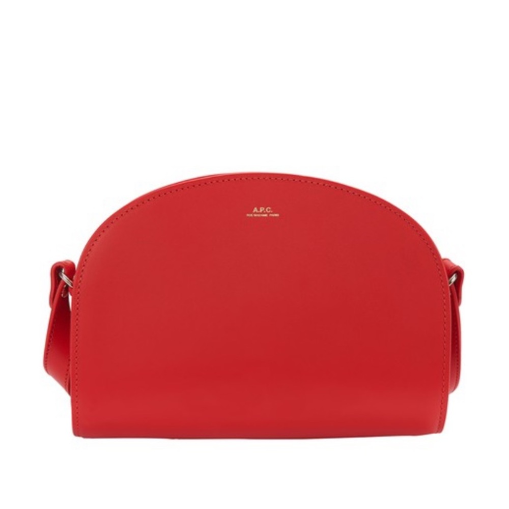 APC mini half moon leather shoulder bag
